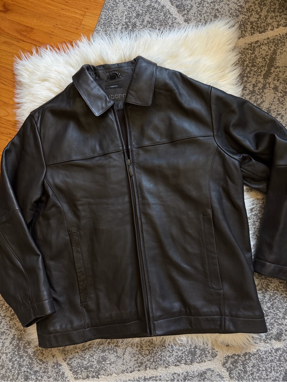 Claiborne lambskin leather jacket